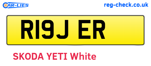 R19JER are the vehicle registration plates.