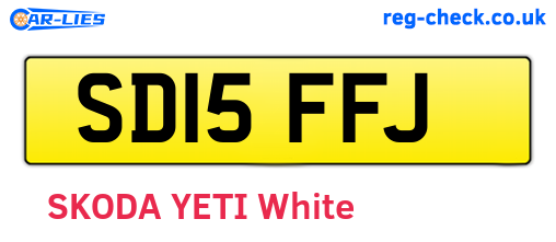 SD15FFJ are the vehicle registration plates.
