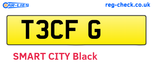 T3CFG are the vehicle registration plates.