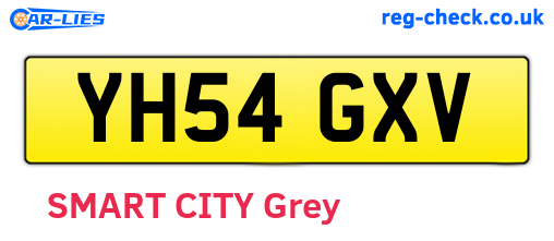 YH54GXV are the vehicle registration plates.
