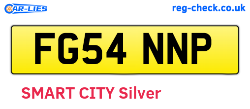FG54NNP are the vehicle registration plates.