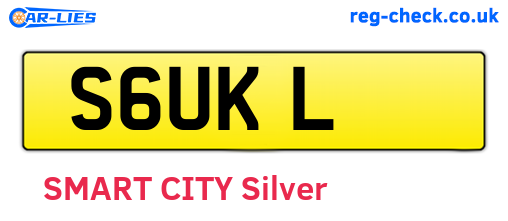 S6UKL are the vehicle registration plates.