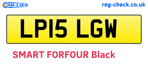 LP15LGW are the vehicle registration plates.