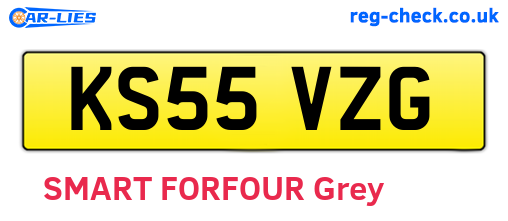 KS55VZG are the vehicle registration plates.