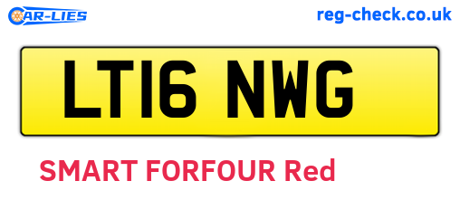 LT16NWG are the vehicle registration plates.