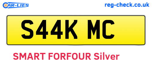 S44KMC are the vehicle registration plates.