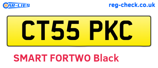 CT55PKC are the vehicle registration plates.