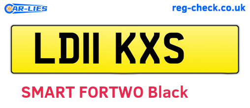 LD11KXS are the vehicle registration plates.