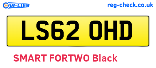 LS62OHD are the vehicle registration plates.