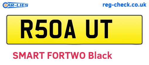R50AUT are the vehicle registration plates.