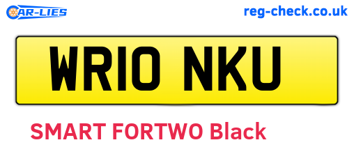 WR10NKU are the vehicle registration plates.