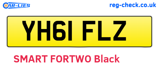 YH61FLZ are the vehicle registration plates.
