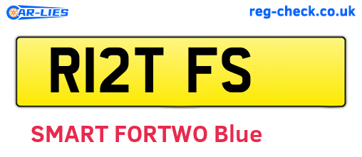 R12TFS are the vehicle registration plates.