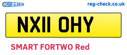 NX11OHY are the vehicle registration plates.