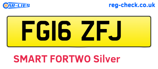 FG16ZFJ are the vehicle registration plates.
