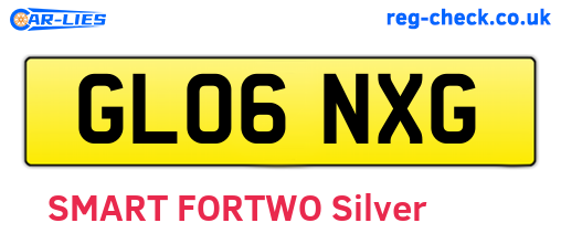 GL06NXG are the vehicle registration plates.