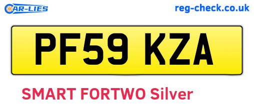 PF59KZA are the vehicle registration plates.