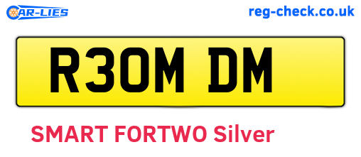 R30MDM are the vehicle registration plates.