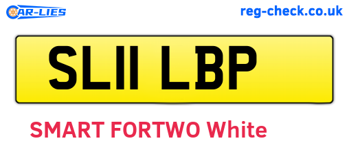 SL11LBP are the vehicle registration plates.