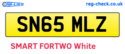 SN65MLZ are the vehicle registration plates.