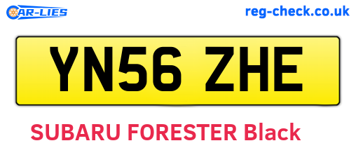 YN56ZHE are the vehicle registration plates.