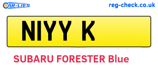 N1YYK are the vehicle registration plates.