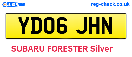 YD06JHN are the vehicle registration plates.