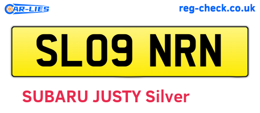 SL09NRN are the vehicle registration plates.
