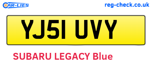 YJ51UVY are the vehicle registration plates.