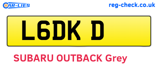 L6DKD are the vehicle registration plates.
