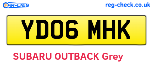 YD06MHK are the vehicle registration plates.