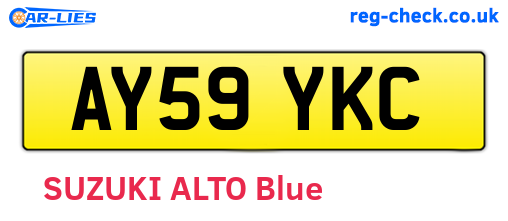 AY59YKC are the vehicle registration plates.