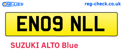 EN09NLL are the vehicle registration plates.