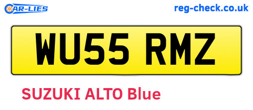 WU55RMZ are the vehicle registration plates.
