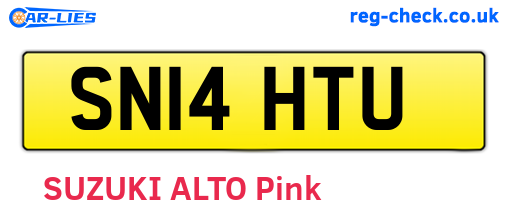 SN14HTU are the vehicle registration plates.