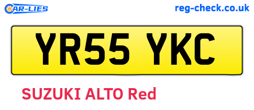YR55YKC are the vehicle registration plates.