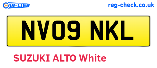 NV09NKL are the vehicle registration plates.