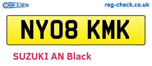 NY08KMK are the vehicle registration plates.