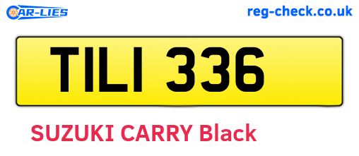 TIL1336 are the vehicle registration plates.