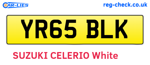 YR65BLK are the vehicle registration plates.
