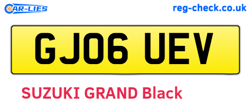 GJ06UEV are the vehicle registration plates.