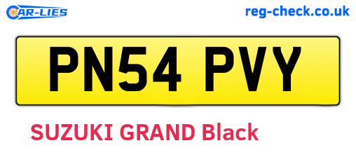 PN54PVY are the vehicle registration plates.