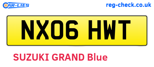 NX06HWT are the vehicle registration plates.