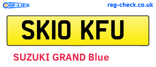 SK10KFU are the vehicle registration plates.