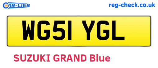WG51YGL are the vehicle registration plates.