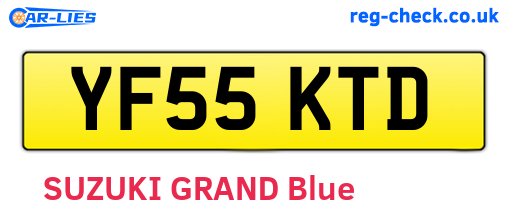 YF55KTD are the vehicle registration plates.