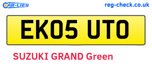 EK05UTO are the vehicle registration plates.