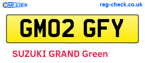 GM02GFY are the vehicle registration plates.