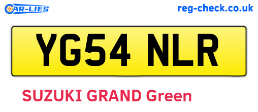 YG54NLR are the vehicle registration plates.