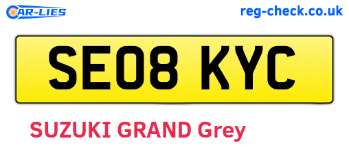 SE08KYC are the vehicle registration plates.